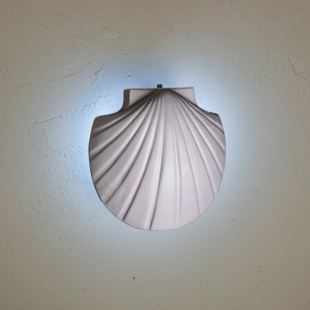 LUXURY LIGHTING Marilin Tide 11.5in. High Ceramic Outdoor Wall Light, Matte White 183W MWP-7